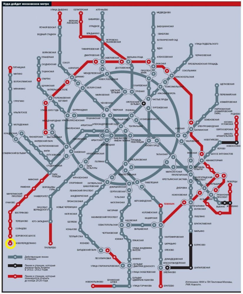 Карта метро москвы станция солнцево